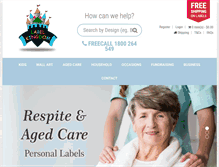 Tablet Screenshot of labelkingdom.com.au